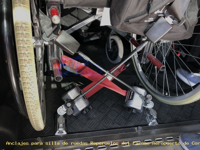 Anclajes silla de ruedas Roperuelos del Páramo Aeropuerto de Coruña